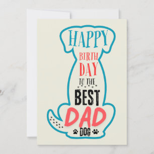 Convite Feliz Aniversário Para O Melhor Pai De Cães