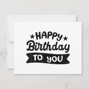 Convite Feliz aniversário para você