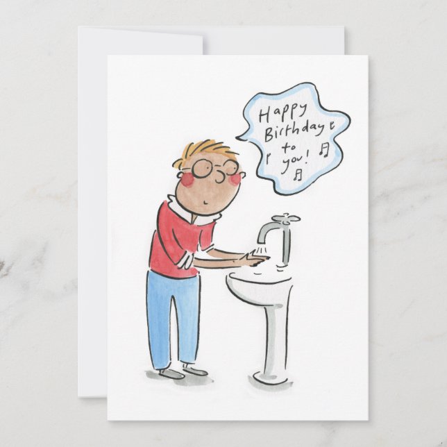 Convite Feliz aniversário para você! (Frente)