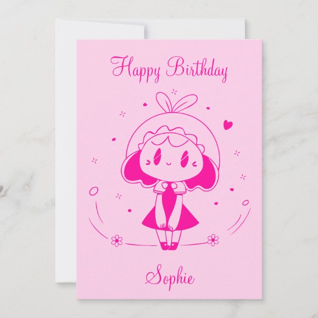 Convite Feliz Aniversário Personalizado (Frente)