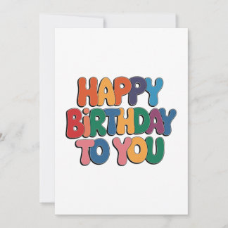 Convite Feliz Aniversário Retrô