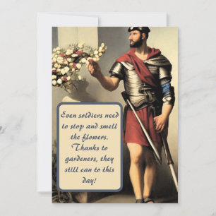 Convite Feliz aniversário, seu jardineiro excelente! Cartã