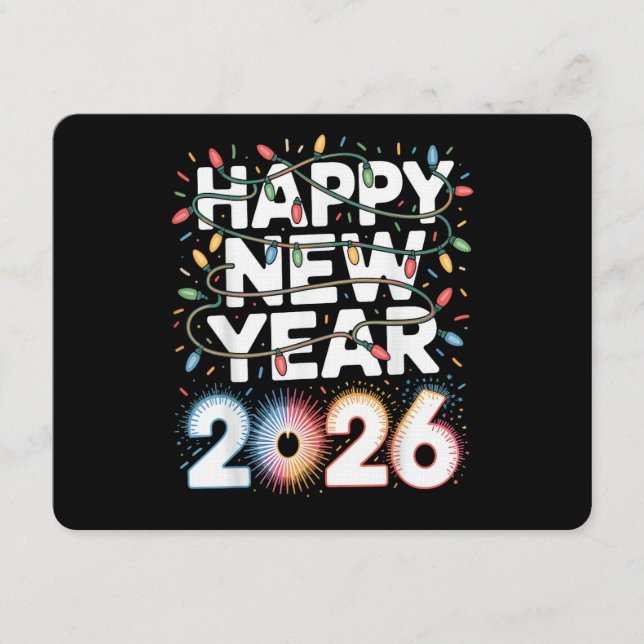 Convite Feliz Ano Novo 2026 (Frente)