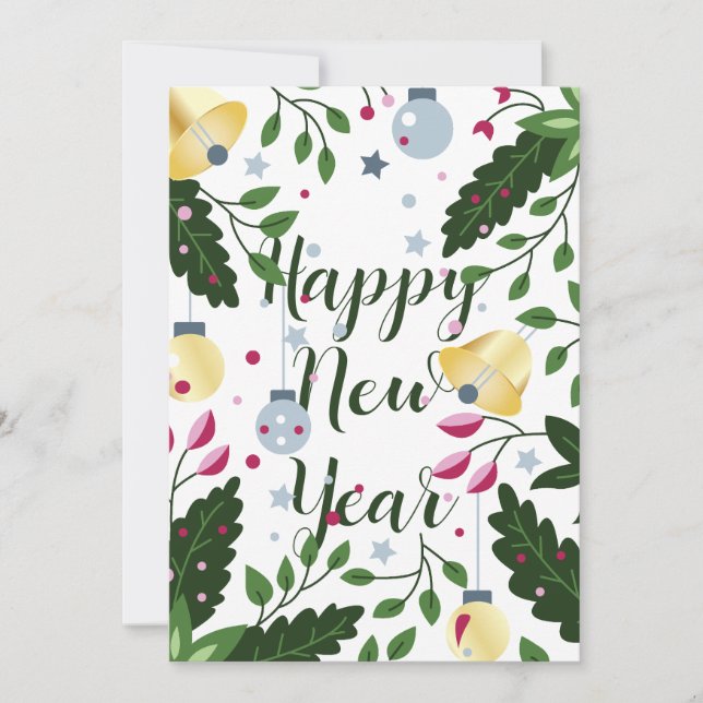 Convite Feliz ano novo e Feliz Natal (Frente)