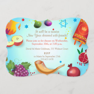 Convite Feliz Ano Novo Judaico Rosh Hashaná