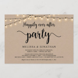 Convite Feliz Atrás da Festa, Luzes de Cordas Elopeam
