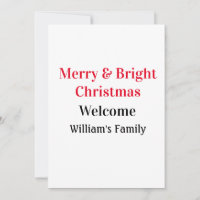 Feliz Brilho Natal adicione o nome da família de b