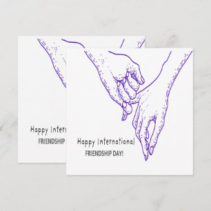 Convite Feliz Celebração do Dia Internacional da Amizade