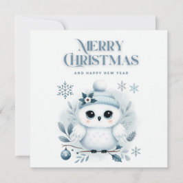 Convite Feliz Coruja de Natal