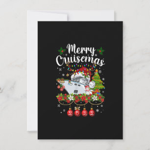 Convite Feliz Cruzeimas 2022 Cruzeiro Papai Noel Chapéu Re