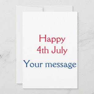 Convite Feliz dia 4 de julho da independência adicione o n