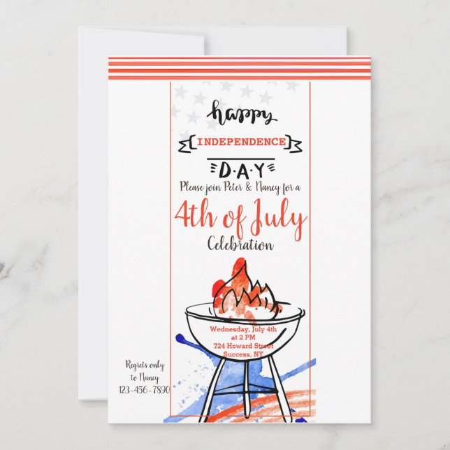 Convite Feliz Dia da Independência (Frente)