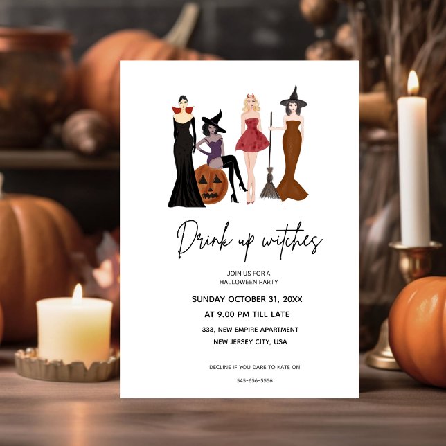 Convite Feliz Dia das Bruxas, convite. (Criador carregado)