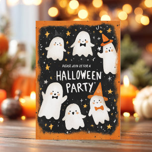 Convite Feliz Dia das Bruxas dos Amigos Fantasmas