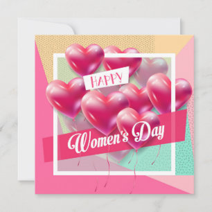 Convite Feliz dia das mulheres! 8 de março Feriado Interna