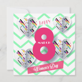 Convite Feliz dia das mulheres! Feriado Internacional de 8