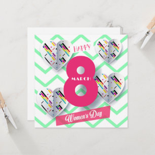 Convite Feliz dia das mulheres! Feriado Internacional de 8