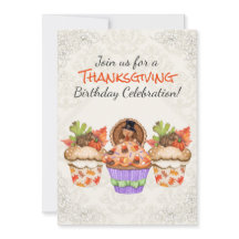 Feliz Dia de Aniversário dos Cupcakes de Ação de G