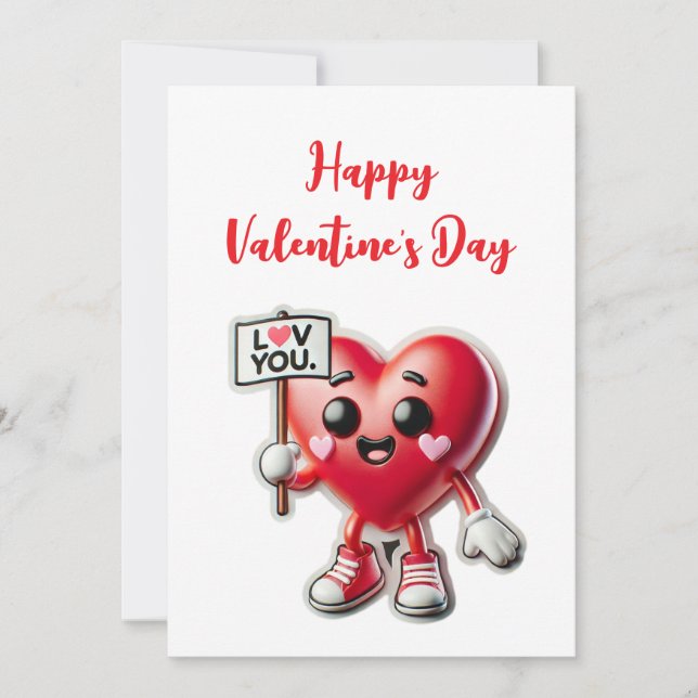 Convite Feliz dia de os namorados (Frente)