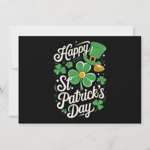 Convite Feliz Dia de São Patrício Patrimônio Irlandês St P
