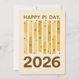 Convite Feliz Dia do Pi 2026 Cartaz de Design Minimalista 