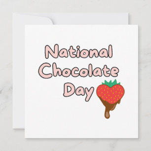 Convite Feliz dia nacional de chocolate