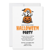 Feliz Festa de Halloween Fantasma & Abóbora