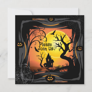 Convite Feliz Festa de Halloween "Treine or Trick"