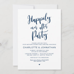 Convite Feliz Festa Depois, Poste Elopemento De Casamento