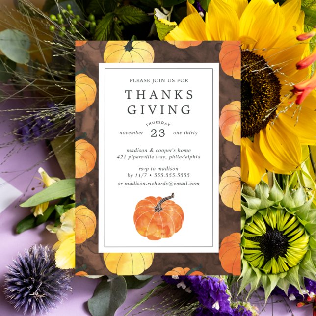 Convite Feliz Friendsgiving | Seja Grato (Criador carregado)