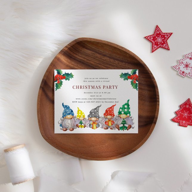 Convite Feliz Gnomos - Festa Virtual de Natal (Criador carregado)