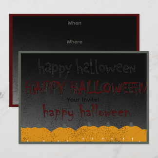 Convite Feliz Halloween