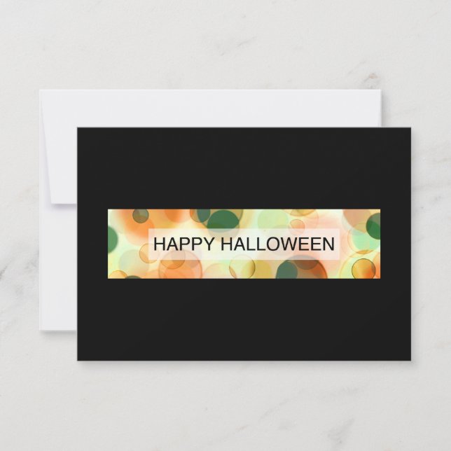 Convite feliz halloween (bokeh) (Frente)