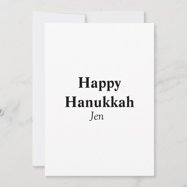 Convite Feliz Hanukkah seu nome texto imagem editável  (Frente)