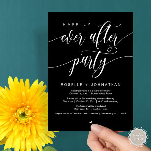 Convite Feliz Janto de Casamento Moderno do Partido