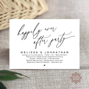 Convite Feliz Janto de Casamento Moderno do Partido