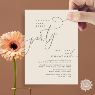 Convite Feliz Janto de Elopemento de Casamento de Festas