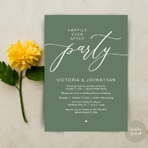 Convite Feliz Janto de Elopemento de Casamento de Festas