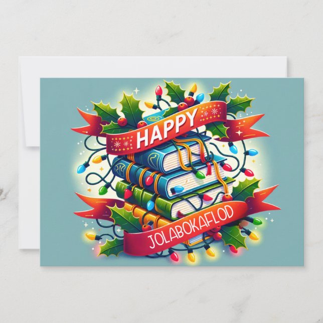 Convite Feliz Jolabokaflod (Frente)