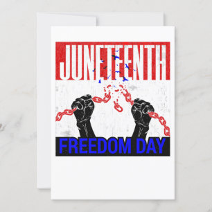 Convite feliz juneteenth liberdade feriado afro-americano