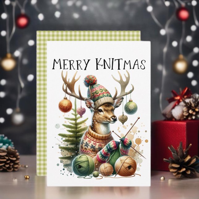 Convite Feliz Knittmas de Natal (For yarn lovers and craft enthusiasts. )