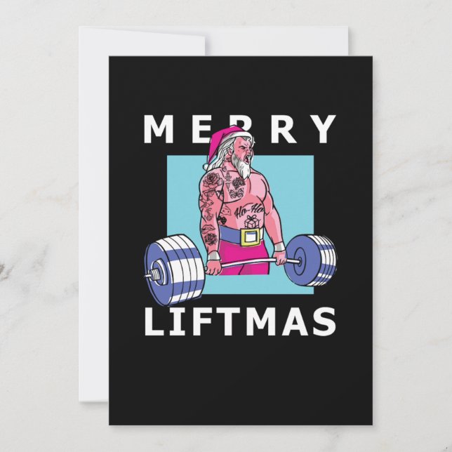 Convite Feliz Liftmas Natal Elevação de Porte (Frente)
