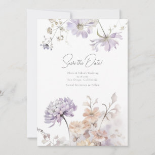 Convite Feliz - Lilac e Casamento de Lavanda Salvem a Data