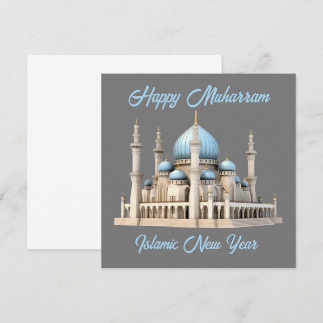 Convite feliz muharram islâmico novo ano (Frente/Verso)