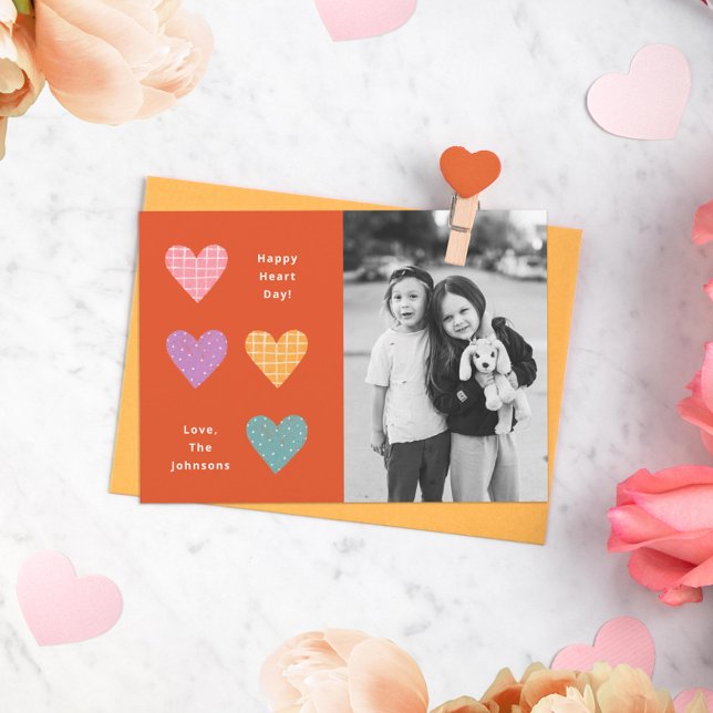 Convite Feliz Namorados da Família Pastel Hearts Day (Criador carregado)