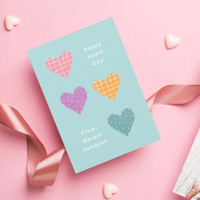 Convite Feliz Namorados de Sala de Aula do Pastel Day (Criador carregado)