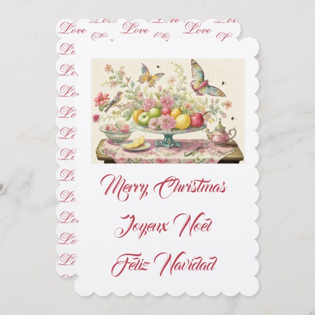 Convite Feliz Natal, (Frente/Verso)