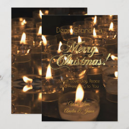 Convite Feliz Natal A Queimar Velas