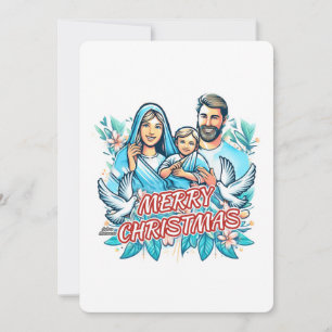 Convite Feliz Natal - A Santa Família