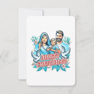 Convite Feliz Natal - A Santa Família - Natividade